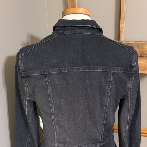 Free people black denim long sleeve dress with pockets size medium - Picture 5 of 12